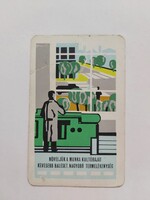 SZOT. MUNKAVÉDELMI OSZTÁLYA kártyanaptár 1971 - Növeljük a munka kultúráját kevesebb baleset ....