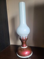 Retro Elegancia: Vintage "Petróleum" Stílusú Elektromos Asztali Lámpa