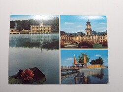 Régi retro képeslap, levelezőlap - Hévíz Gyógyfürdő, Keszthely - 1970.