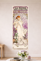 Leáraztam! 180*65 cm, gyönyörű színű Alphonse Mucha színházi plakát, poszter reprodukciója