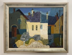 Zalaváry Miklós (1929-1981) 73x93 cm EREDETI olajfestménye