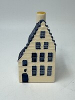 Bontatlan gyűjtői KLM Bols Delft kék, holland miniatür porcelán házikó nr. 44 - RZ