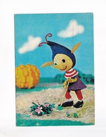 HÚ:23/B Húsvéti képeslap "BÁBOS" Manocska