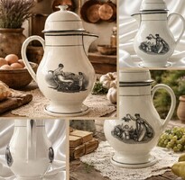 Francia Montereau-i csokoládés kanna.