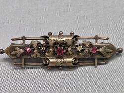 Antique Gold-Plated Silver Brooch
