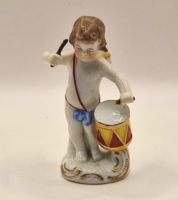 Antik putto 8.5cm kontinentális porcelán figura