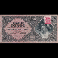 Magyarország 1000 Pengő 1945 Bocskai bélyeges F
