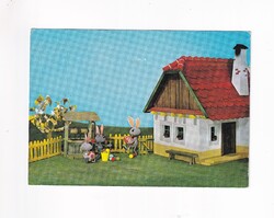HÚ:23/A Húsvéti képeslap FOKY OTTO  "BÁBOS" 01 Postatiszta!