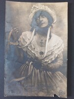 Simonyi Mária színésznő képeslap A bárónő levelei Belvárosi Színház kb.1920
