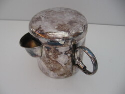 Art deco WMF ezüstözött , kalapált kiöntő, baba itató, bajusz védő kávés csésze