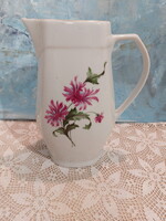 Alföldi ritka szegfű mintás, szép virágos,  porcelán kancsó, kanna