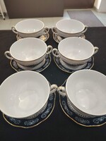 Zsolnay Pompadour II 6 db leveses csésze