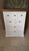 Shabby Chic stílusú 7 fiókos komód