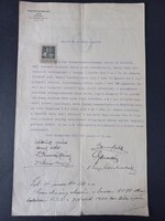 1911 Budapest nyugta és törlési engedély ingatlan jelzálog ügyvéd Dr Platthy György illetékbélyeg