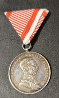 FERENC JÓZSEF NAGYEZÜST VITÉZSÉGI ÉREM  PÓTOLT SZALAG ! !