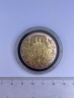 -AX250- Aranyozott Emlékérem Magyar Századok XIV. Század és Anjou-ház