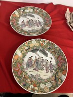 Kínai porcelán dísztányérok (2 db)