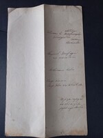 1900 körüli kézzel írt beadvány Komárom törvényszék ingatlan végrehajtási ügy Varga család
