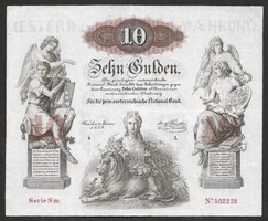 10 gulden 1858 (restaurált) F