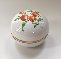 Herendi hand-painted porcelain bonbonier / sugar bowl – dated 1982 – small lidded dish