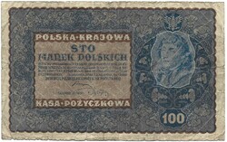 100 marek marki márka 1919 Lengyelország 1.