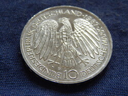 Németország 10 Mark 1987 G 0.6250 ezüst 15,5 g 30. Évforduló - A Római Szerződés aláírása