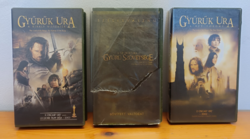 A Gyűrűk Ura trilógia VHS kazettán /videó kazetta