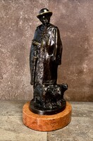 Beszédes János László- Fantho  öntés  - nagy méretű bronz szobor - Juhász