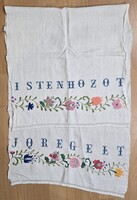 Isten hozott, jó reggelt dísztörölköző (T:191)
