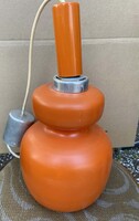 Vintage - retro narancssárga mennyezeti üveg függőlámpa