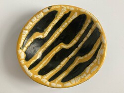 Illés László absztrakt kerámia tálka