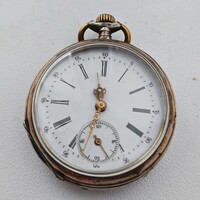 Antik Remontoir 10 Rubis ezüst zsebóra