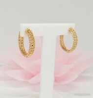 Xuping aranyozott antiallergén karika fülbevaló, 17 mm (3061)