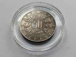 Ausztria 600 éves Tirol - 900-as Ezüst 50 Schilling