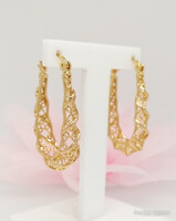 Xuping aranyozott antiallergén karika fülbevaló, 35 mm (4024)