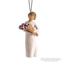 Willow Tree figura függődísz "Surprice" szobor karácsonyra