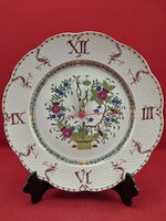 Herendi indiaikosár mintás multicolor tányéróra