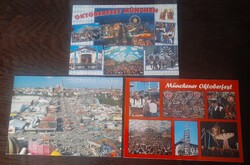 OKTOBERFEST MÜNCHEN 3DB KÉPESLAP Postatiszta