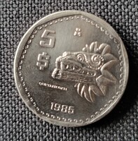 Mexikó 5 peso 1985 (VT77)