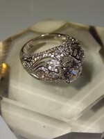 Silver engagement ring - size 61
