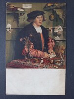 Antik képeslap - Stengel 29726 Holbein Georg Giese kereskedő portréja Berlin c.1900