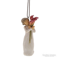 Willow Tree figura függődísz "Bloom" szobor karácsonyra