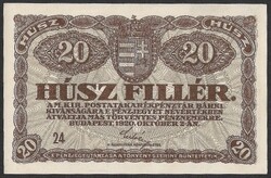 20 fillér 1920 AUNC