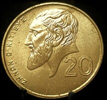 Ciprus 20 cent, 2001 C19C1