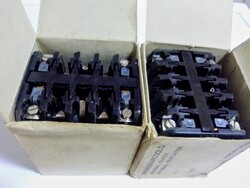 Régi Ganz ipari bakelit mágneskapcsolók(2db.)