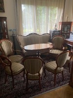 Csodálatos felújított neobarokk szalongarnitúra