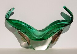 Elegáns, szoborszerű művészi asztalközép – Mid-Century modern stílus, Josef Hospodka, Chřibská Huta