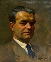 Gábor Móric (1889-1987) Válint György, 1955 - kiváló kvalitású portré /számlát adunk hozzá/