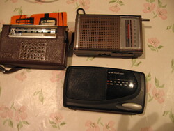 2 db retro zsebrádió,  nem működnek, darabra eladó  AE 1695 pocket radio, Elite TR 1020