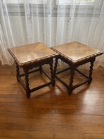 Koloniál támla nélküli szék 2 db